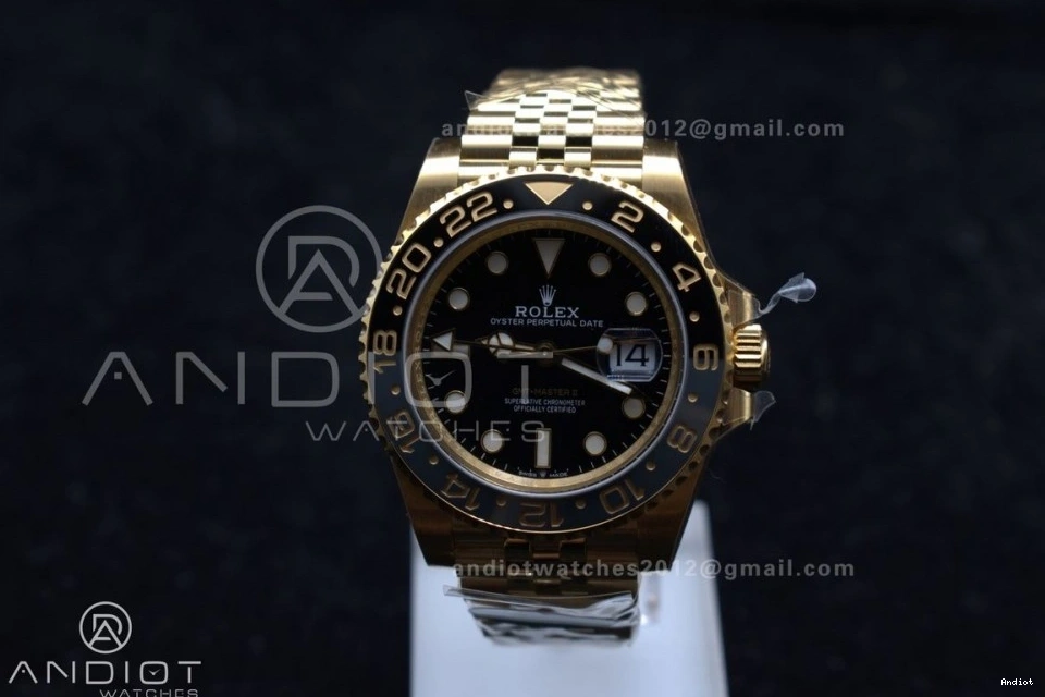 Master GMT DD3285 on Bracelet Black 1:1 II GRNR 126718 Best Jubilee Clean CHS Edition YG Dial 0402